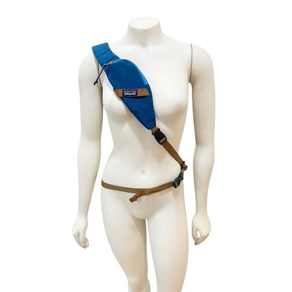 Patagonia Atom 8L Sling Bag Big Sur Blue Brown Bag - Picture 3 of 9